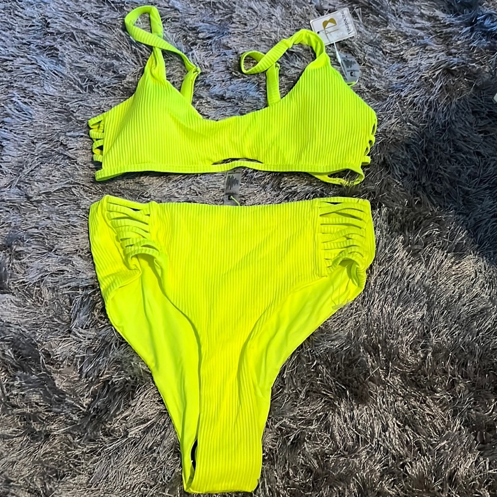 Tinibikini neon yellow bikini